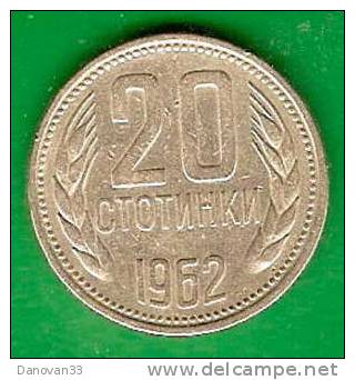 20  Stotinski   BULGARIE    1962       (PRIX FIXE)   (BY17) - Bulgaria