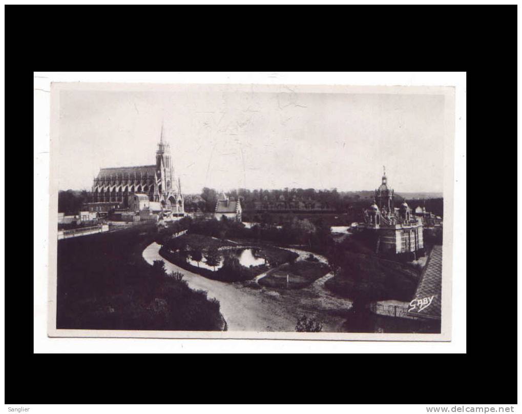 BONSECOURS -ROUEN N°5 Bis - LE PLATEAU DE BONSECOURS - L'EGLISE ET LE MONUMENT DE JEANNE D'ARC - Bonsecours