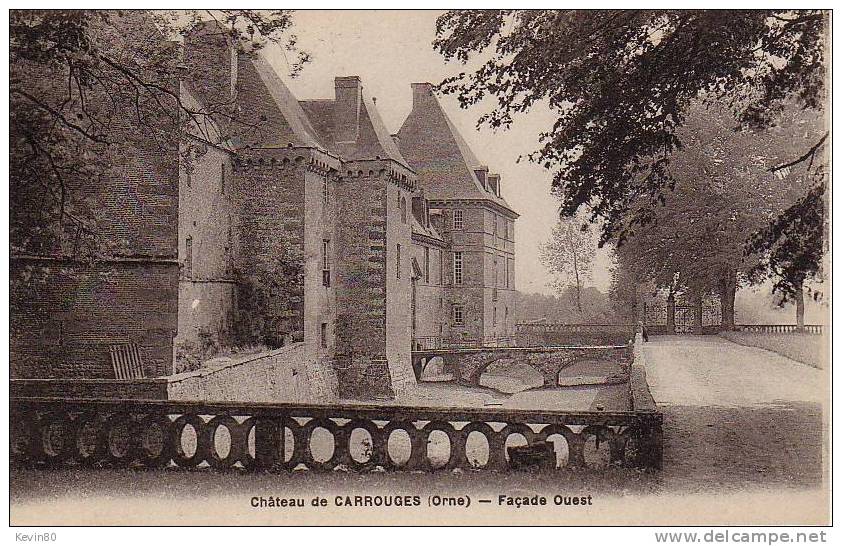 61 CARROUGES Château Façade Ouest - Carrouges