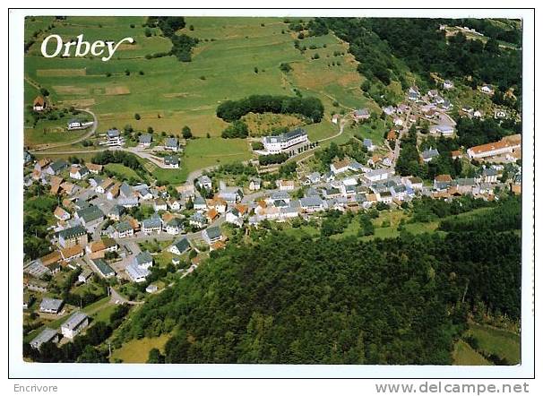 Cpm ORBEY Vue Aerienne -au Centre  "beausite " ABRAPA - Ed Ribo - Orbey