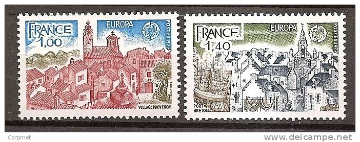 EUROPA-CEPT - FRANCE - 1977 -  Yvert # 1928/9 - ** MINT (NH) - 1977