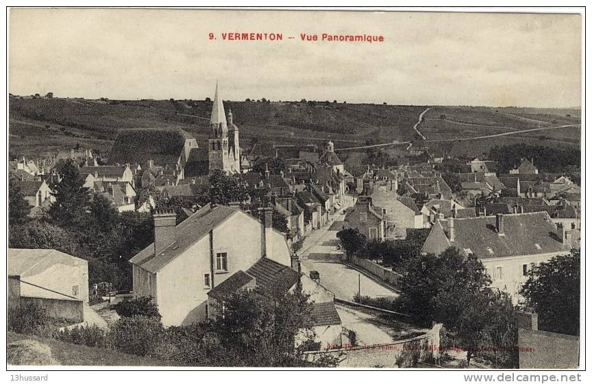 Carte Postale Ancienne Vermenton - Vue Panoramique - Vermenton