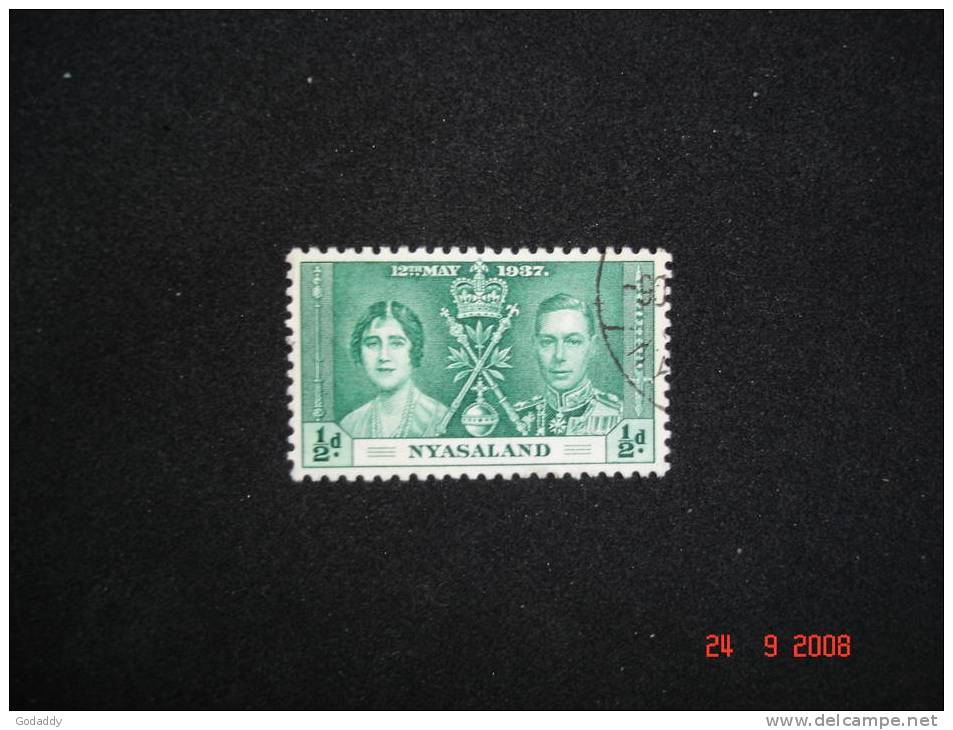 Nyasaland  1937  K. George VI  Coronation  1/2d   SG127   Used - Nyasaland (1907-1953)