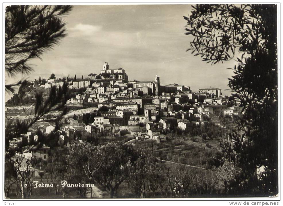 CARTOLINA FORMATO GRANDE DI FERMO - Fermo