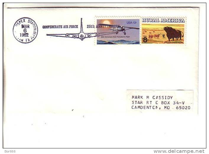 USA Special Cancel Cover 1982 - Confederate Air Force 25th Anniversary - Austin - Event Covers