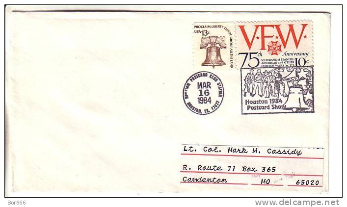 USA Special Cancel Cover 1984 - Houston Postcard Show - Houston - Schmuck-FDC