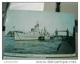 NAVE GUERRA MILITARE GB H.M.S. BELFAST A LONDON VB1980? W7113 - Warships