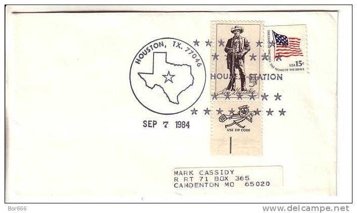 USA Special Cancel Cover  - HOUPEX 1984 - Houston - Schmuck-FDC