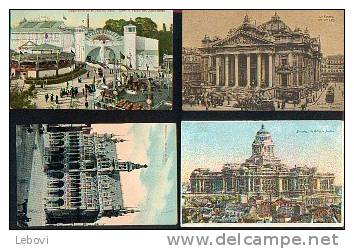 BRUXELLES - Lot De 4 C-V  (1907/1912) - Sets And Collections