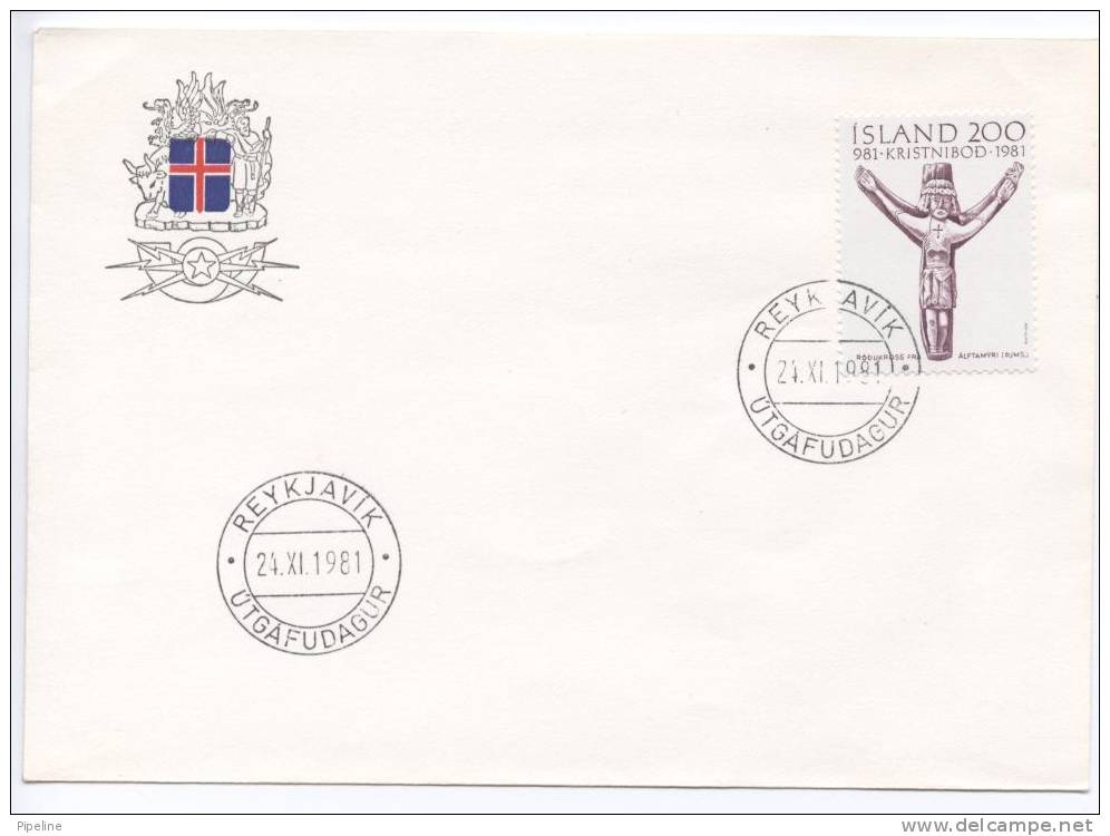 Iceland FDC Missionary Work For 100 Years 24-11-1981 - FDC