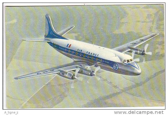 A - AIR FRANCE CPSM VICKERS VISCOUNT - 1946-....: Moderne