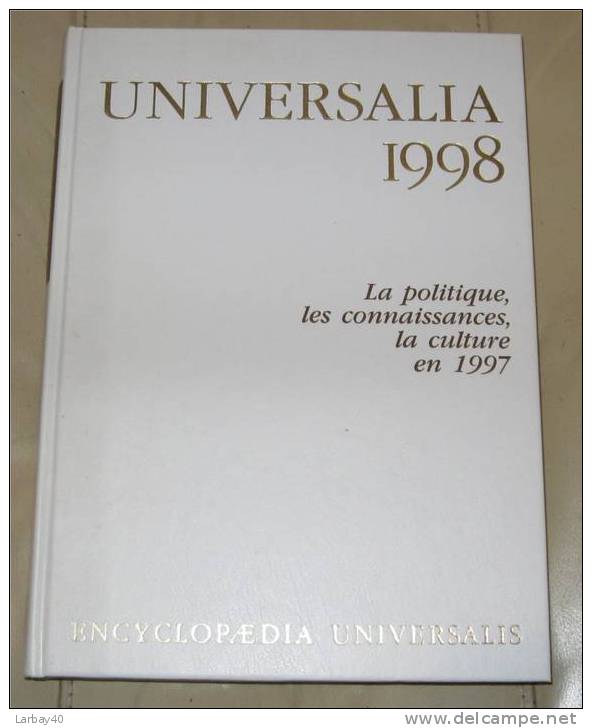 Encyclopedie Universalis - Universalia 1998 - Encyclopédies