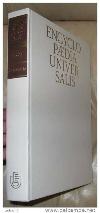 Encyclopedie Universalis - Universalia 1989 - Encyclopaedia