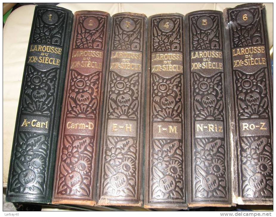 Larousse Du Xx Siecle - 1933 - 6 Volumes - Dictionnaires
