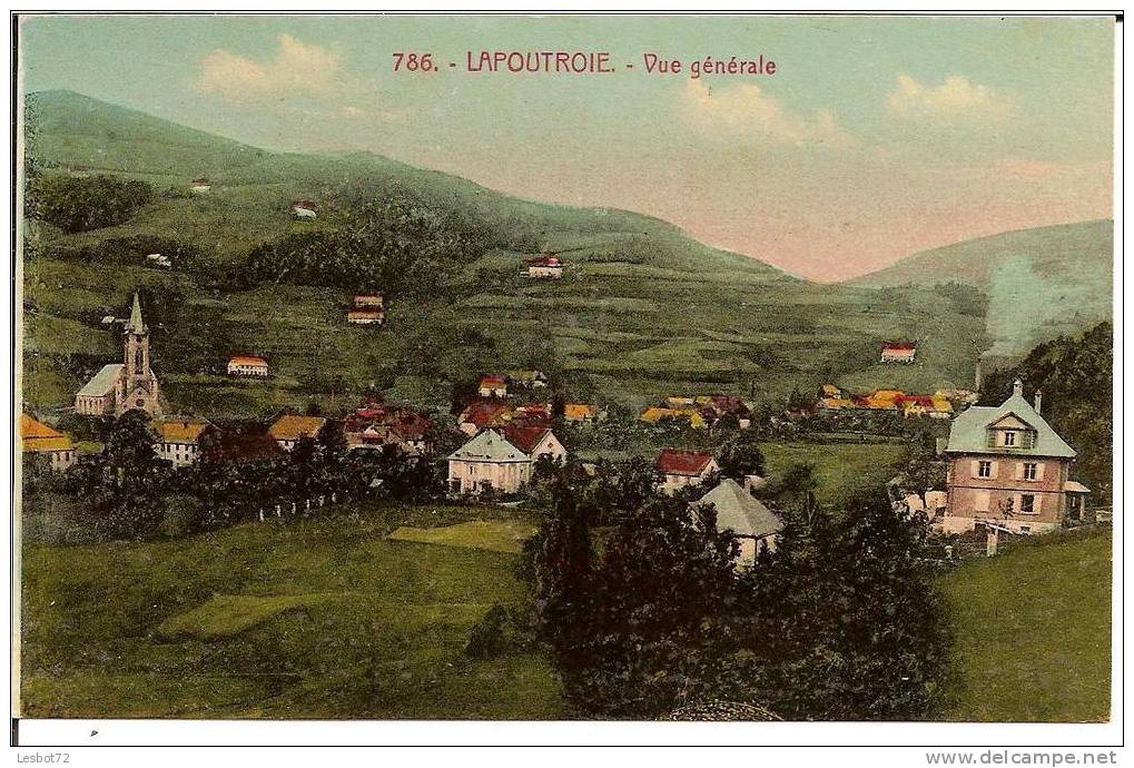 Cpa, Lapoutroie (Haut-Rhin), Vue Générale - Lapoutroie