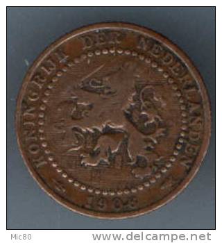 Pays-Bas 1 Cent 1906 Tb - 1 Centavos