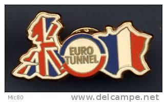 Pin's Eurotunnel France Grande-Bretagne Arthus Bertrand (2) - Arthus Bertrand