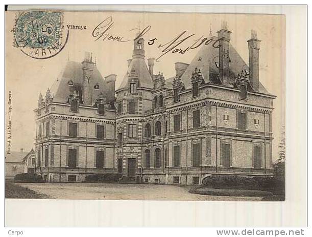 Chateau De VIBRAYE. - Vibraye