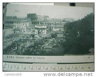 ROMA N P G  N° 76  IL COLOSSEO DAL PALATINO VB1909 X7099 - Colisée