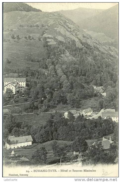 BUSSANG TAYE.HOTEL ET SOURCES MINERALES - Bussang