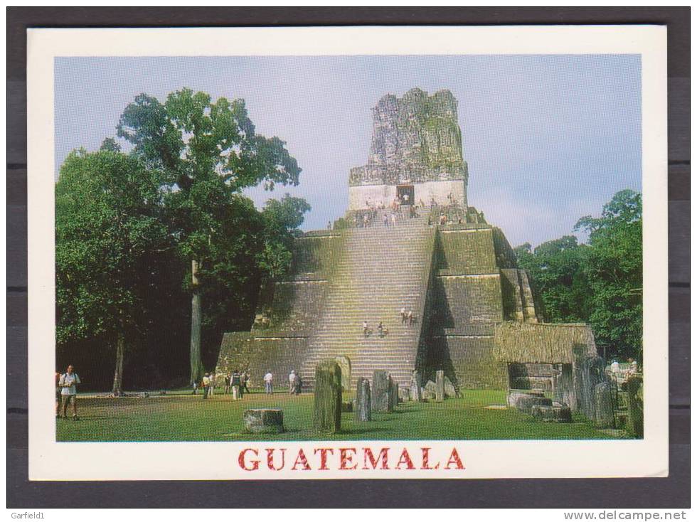 Amerika  (303)   Guatemala , Tikal , Templo II - Guatemala