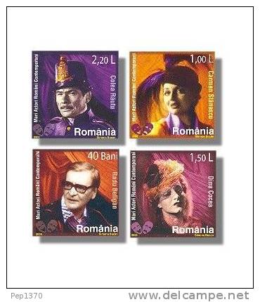 RUMANIA 2006 ACTORES CONTEMPORANEOS - Unused Stamps