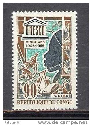 UNESCO 1946/1966 20 Ans -neuf**  - 198- Congo 1966 - UNESCO