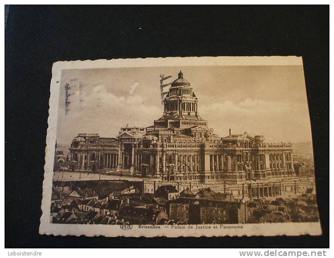 CPA  BELGIQUE-BRUXELLES-PALAIS DE JUSTICE ET PANORAMA - Panoramische Zichten, Meerdere Zichten