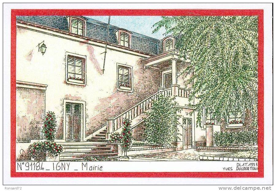 91 IGNY - Mairie  - Illustration Yves Ducourtioux - Igny