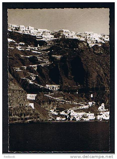 1962 Real Photo Postcard Santorini Greece To Edinburgh - Ref 189 - Greece