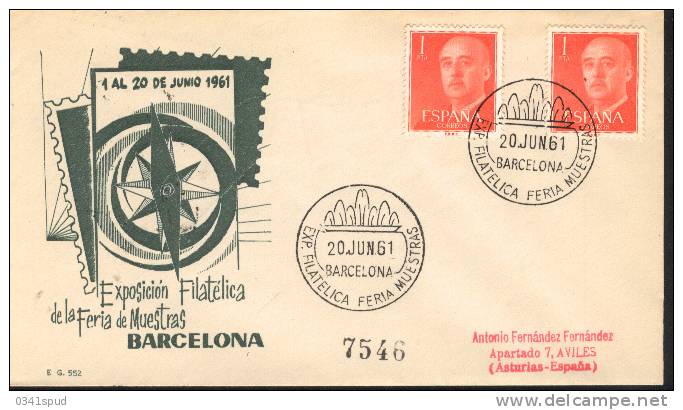 Espagne  Espana 1961  Matasello Exposicion Filatelica  Barcelona - Franking Machines (EMA)