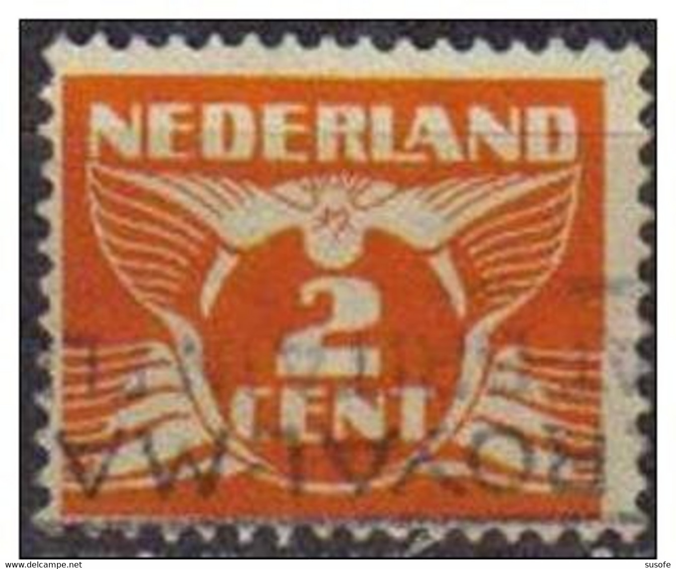 Holanda 1926 Scott 168 Sello º Gull Gaviota Michel 174A Yvert 167 Nederland Paises Bajos Stamps Timbre Pays-Bas Briefmar - Oblitérés