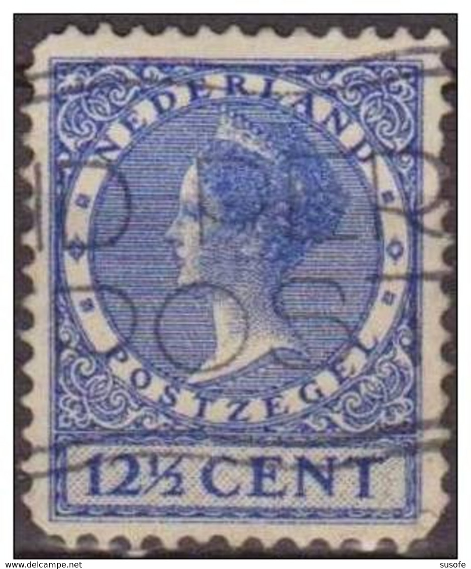 Holanda 1928 Scott 180 Sello º Reina Wihelmina (1880-1962) Michel 216A Yvert 211 Nederland Paises Bajos Stamps Timbre - Usati