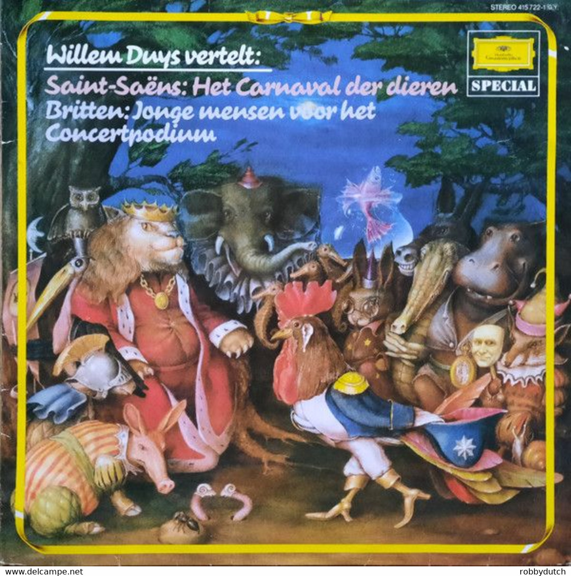 * LP * SAINT-SAËNS: HET CARNAVAL DER DIEREN Verteld Door WILLEM DUYS - Klassiekers