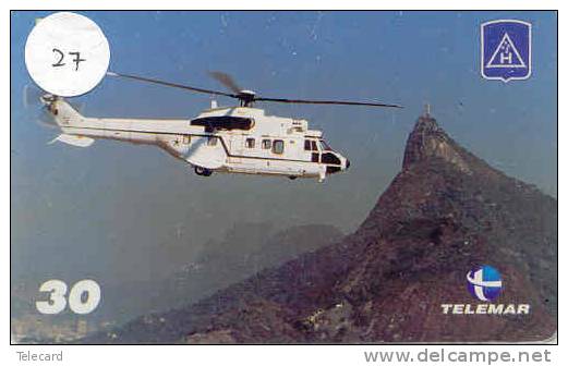 Télécarte Hélicoptère (27) HELICOPTER - CHOPPER - Hubschrauber - HELICÓPTERO - Elicottero - Avion - Phonecard - Airplanes