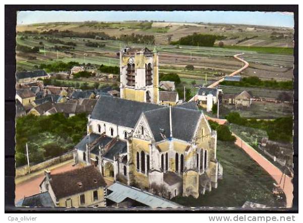 89 APPOIGNY Eglise, Collégiale St Pierre, XIIIème, Ed Lapie 7, En Avion Au Dessus De, CPSM 10x15, 1965 - Appoigny