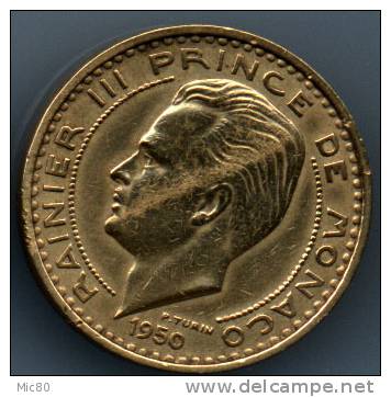 50F Monaco Br-alu 1950 Ttb+ - 1949-1956 Alte Francs