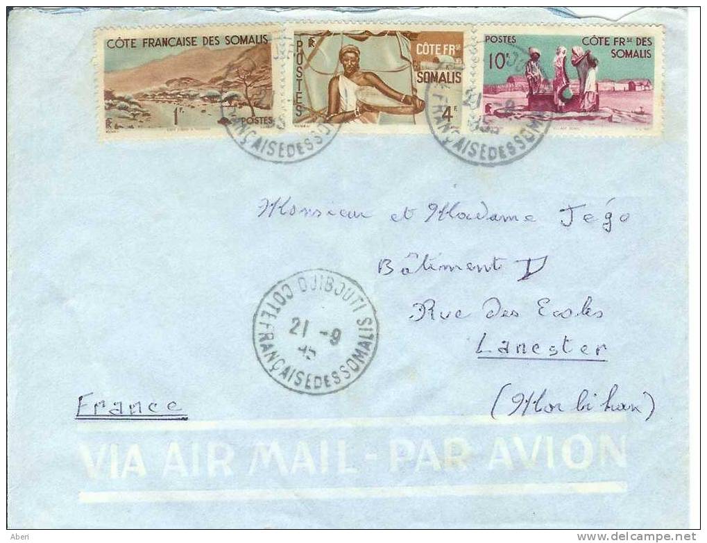 3700 COTE FRs Des SOMALIS - DJIBOUTI - N° 270; 276; 279; - Covers & Documents