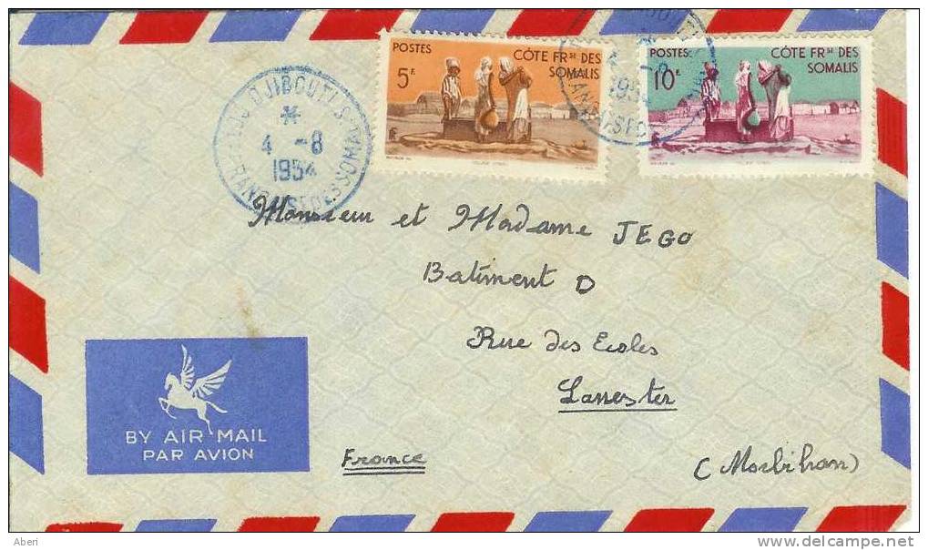 3701 COTE FRs Des SOMALIS - DJIBOUTI - N° 277;279 - Covers & Documents