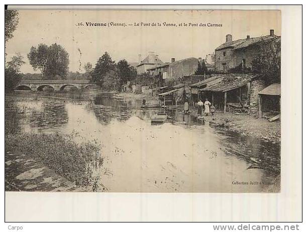 VIVONNE - Le Pont De La Vonne, Et Le Pont Des Carmes. - Vivonne