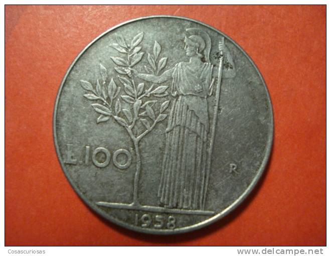1228  ITALIA ITALY   100 LIRE   AÑO / YEAR  1958 B+ - 100 Liras