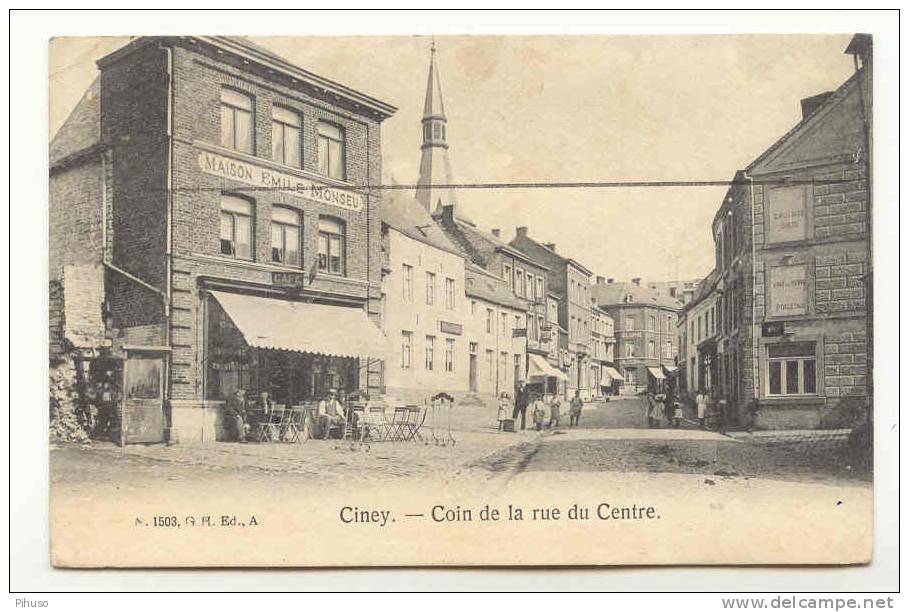 B1850   CINEY : Coin De La Rue Du Centre - Ciney