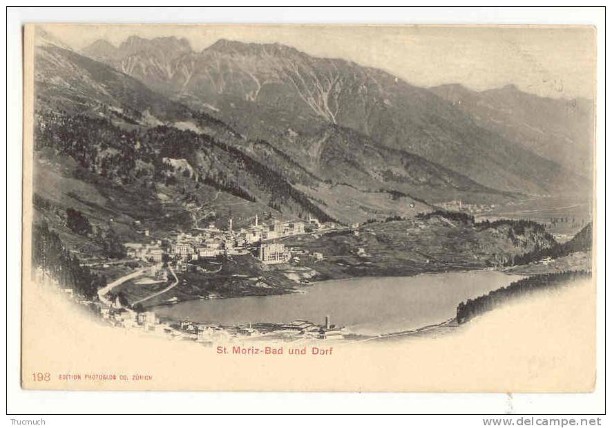 M1596 - St Moritz-Bad Und Dorf - Saint-Moritz
