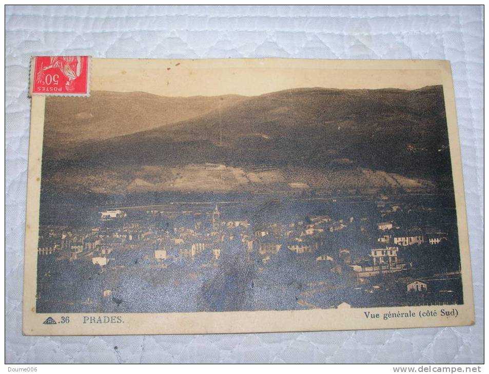 Cpa Prades....vue Coté Sud Année 1940 - Prades