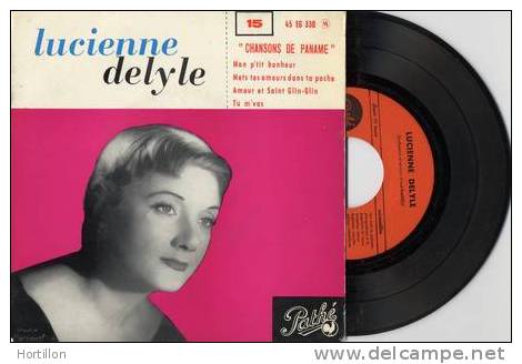 LUCIENNE DELYLE : Chansons De PANAME (PARIS) 7" 45 Tours EP Vinyle - 45 T - Maxi-Single