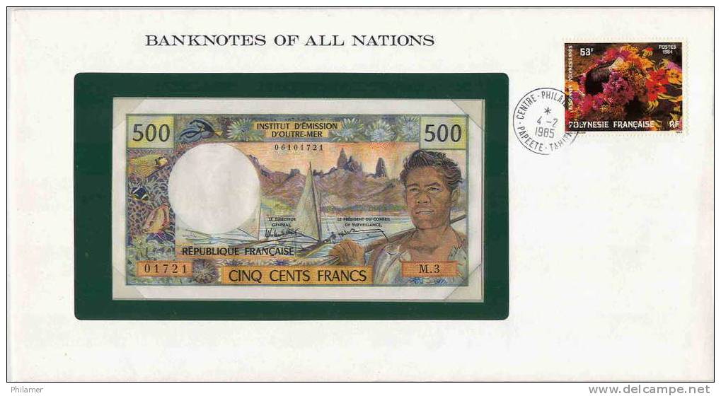 Polynesie Polynesia Billet Note Monnaie 500 Fcfp IEOM Mention Papeete, Neuf Dans Encart Special, UNC - Papeete (Frans-Polynesië 1914-1985)