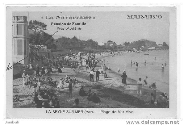 83 /FL/ LA SEYNE SUR MER, Place De Mar Vivo, LA NAVARRAISE, Pension De Famille, ANIMEE Ed Syndicat Initiative - La Seyne-sur-Mer