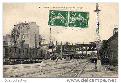 NIORT....la Gare..Trains Et Pont De L'avenue De Limoges - Niort