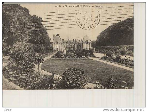 Chateau De GROSBOIS. - Les Parterres. (Villecresnes) - Villecresnes