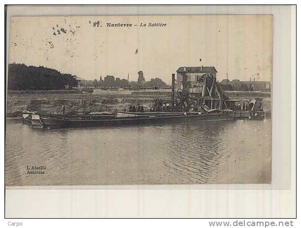 NANTERRE - La Sablière. (Péniche) - Nanterre